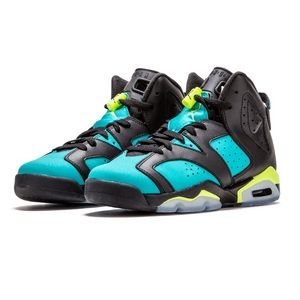 GS Air Jordan Vi 6 Gg Retro Turbo Green Volt